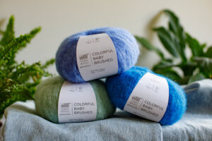 Gabo wool ECO/COLORFUL BABY BRUSHED mezgimo siūlai