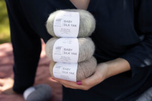 Gabo wool BABY SILK YAK mezgimo siūlai
